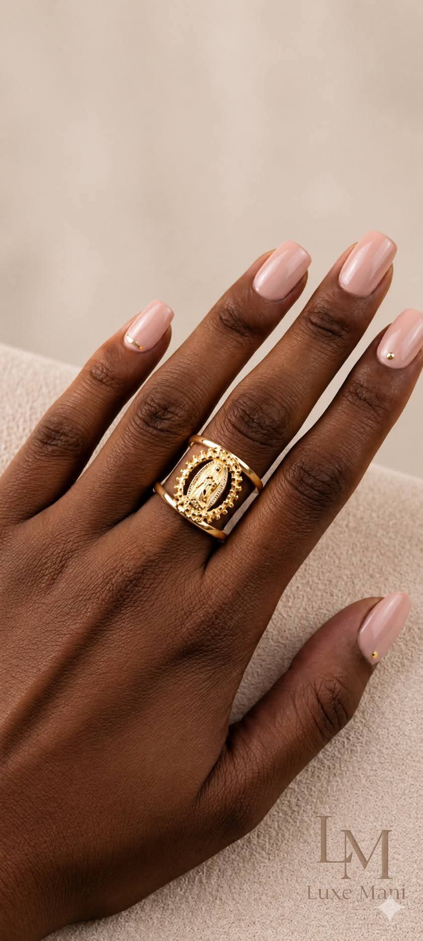 Bague Médaille Vierge Marie
